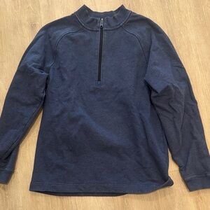 Men's Navy Zip-Up Sweatshirt